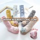 2017 Low MOQ Wholesale Anti Slip animal baby shoe socks with rubber sole