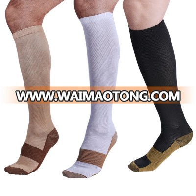 Black tube wome office copper medical compression japanese stockings