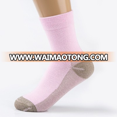 Custom Logo Bamboo Copper Young Lady Girls Tube Novelty Running Socks